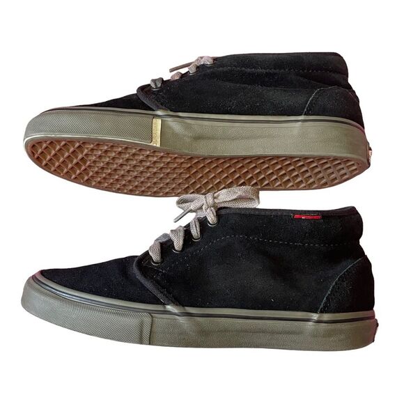 Vans Black Suede Chukka Pro Classic Skateboarding Shoes, size 8 - Picture 6 of 12